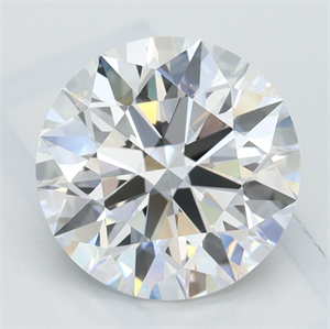 Picture of Lab Grown Diamond 2.44 Carats, Round with Ideal Cut, D Color, IF Clarity and Certified by IGI