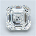 Diamante Natural 2.25 quilates, Asscher , Color G, claridad SI1 y certificado GIA