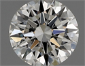 Natural Diamond 0.41 Carats, Round with Excellent Cut, F Color, VS1 Clarity and Certified by IGI