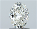 Diamante Natural 0.90 quilates, Ovalado , Color I, claridad VVS2 y certificado GIA