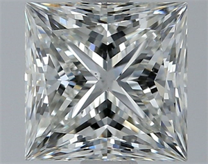 Picture of Natural Diamond 0.98 Carats, Princess with  Cut, H Color, VS2 Clarity and Certified by GIA