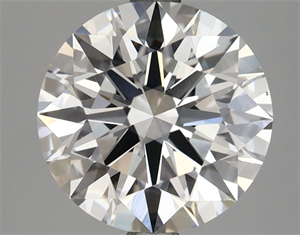 Picture of Lab Grown Diamond 3.14 Carats, Round with Excellent Cut, D Color, VS2 Clarity and Certified by GIA