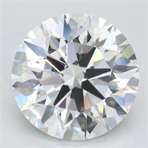 Picture of Lab Grown Diamond 3.68 Carats, Round with Excellent Cut, D Color, VVS1 Clarity and Certified by GIA