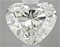 Natural Diamond 0.60 Carats, Heart with  Cut, L Color, VS2 Clarity and Certified by GIA