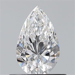 Picture of Natural Diamond 0.50 Carats, Pear with  Cut, E Color, VVS1 Clarity and Certified by GIA