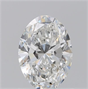 Natural Diamond 1.01 Carats, Oval with  Cut, G Color, VS1 Clarity and Certified by GIA