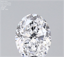 Diamante Natural 0.41 quilates, Ovalado , Color D, claridad VVS1 y certificado GIA