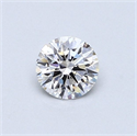 Natural Diamond 0.43 Carats, Round with Excellent Cut, D Color, SI1 Clarity and Certified by GIA