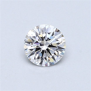 Picture of Natural Diamond 0.43 Carats, Round with Excellent Cut, D Color, SI1 Clarity and Certified by GIA