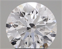 Lab Grown Diamond 1.85 Carats, Round with Ideal Cut, D Color, VVS2 Clarity and Certified by IGI
