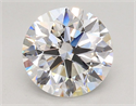 Lab Grown Diamond 3.01 Carats, Round with Ideal Cut, E Color, VS1 Clarity and Certified by IGI