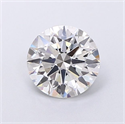 Lab Grown Diamond 1.28 Carats, Round with Ideal Cut, F Color, VS2 Clarity and Certified by IGI