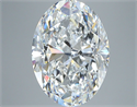 Diamante Natural 4.02 quilates, Ovalado , Color E, claridad SI1 y certificado GIA