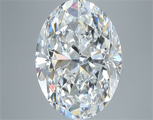 Picture of Natural Diamond 4.02 Carats, Oval with  Cut, E Color, SI1 Clarity and Certified by GIA