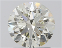 Natural Diamond 1.50 Carats, Round with Very Good Cut, J Color, SI1 Clarity and Certified by IGI