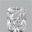 Natural Diamond 0.70 Carats, Radiant with  Cut, F Color, VVS2 Clarity and Certified by GIA