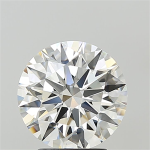 Picture of Lab Grown Diamond 3.09 Carats, Round with Ideal Cut, F Color, VVS2 Clarity and Certified by IGI