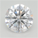 Lab Grown Diamond 3.29 Carats, Round with Excellent Cut, D Color, VVS1 Clarity and Certified by GIA