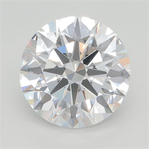Picture of Lab Grown Diamond 3.29 Carats, Round with Excellent Cut, D Color, VVS1 Clarity and Certified by GIA