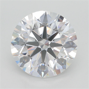 Picture of Lab Grown Diamond 6.09 Carats, Round with Ideal Cut, G Color, IF Clarity and Certified by IGI