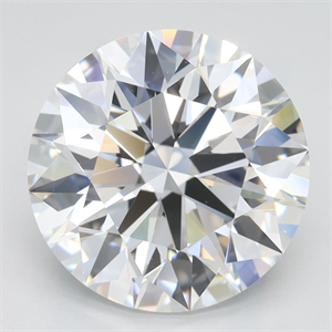 Picture of Lab Grown Diamond 4.12 Carats, Round with Excellent Cut, D Color, VVS1 Clarity and Certified by GIA