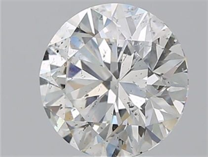 Picture of Natural Diamond 3.80 Carats, Round with Excellent Cut, G Color, SI2 Clarity and Certified by GIA