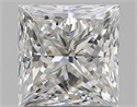 Diamante Natural 1.20 quilates, Princesa , Color H, claridad SI1 y certificado GIA