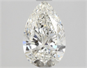 Natural Diamond 1.01 Carats, Pear with  Cut, H Color, SI2 Clarity and Certified by GIA