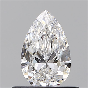 Picture of Natural Diamond 0.50 Carats, Pear with  Cut, D Color, SI1 Clarity and Certified by GIA