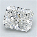 0.34 quilates, diamante radiante con corte ideal, color F, claridad VVS2 y certificado por CGL