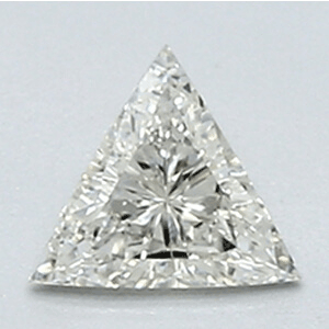 Foto Diamante triangular de 0,23 quilates con muy buen corte, color H, claridad VS1 y certificado por CGL de