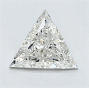 0.33 quilates, diamante triangular con muy buen corte, color H, claridad VS2 y certificado por CGL