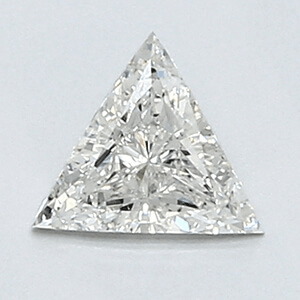 Foto 0.33 quilates, diamante triangular con muy buen corte, color H, claridad VS2 y certificado por CGL de