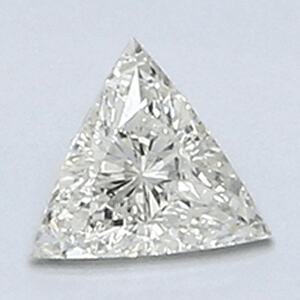 Foto 0.22 quilates, diamante triangular con muy buen corte, color I, claridad VS1 y certificado por CGL de