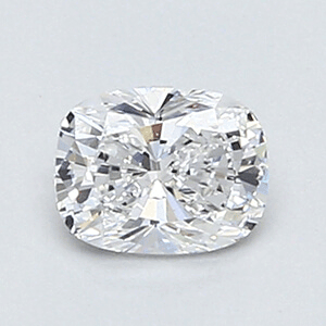0.37 Carats, Cushion Diamond with Very Good Cut, D Color, VVS2 Clarity and Certified By EGL