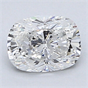 0.34 Carats, Cushion Diamond with Very Good Cut, E Color, VVS2 Clarity and Certified By EGL