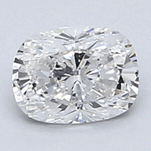 Picture of 0.34 Carats, Cushion Diamond with Very Good Cut, E Color, VVS2 Clarity and Certified By EGL