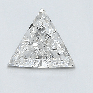 Foto 0.29 quilates, diamante triangular con muy buen corte, color F, claridad SI1 y certificado por CGL de