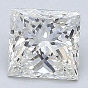 Picture of 0.33 Carats, Princess Diamond with Very Good Cut, H Color, VVS2 Clarity and Certified By EGL.