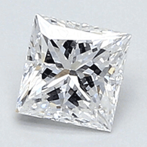 Picture of 0.38 Carats, Princess Diamond with Very Good Cut, D Color, VVS2 Clarity and Certified By Diamonds-USA