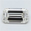 0.30 quilates, diamante esmeralda con corte ideal, color F, claridad VVS2 y certificado por CGL