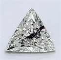 0.21 quilates, diamante triangular con muy buen corte, color I, claridad VS1 y certificado por CGL