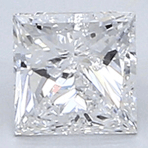 Picture of 0.31 Carats, Princess Diamond with Very Good Cut, D Color, SI2 Clarity and Certified By EGL.