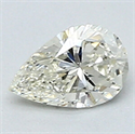 0.27 quilates, pera diamante con muy buen corte, color I, claridad VVS2 y certificado por CGL