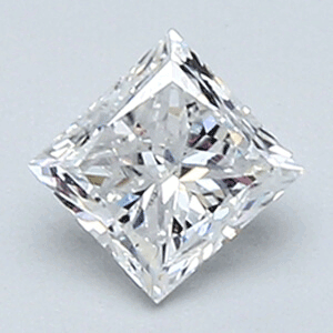 Picture of 0.43 Carats, Princess Diamond with Very Good Cut, D Color, VS1 Clarity and Certified By EGS/EGL