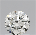 Natural Diamond 0.72 Carats, Round with Excellent Cut, I Color, VS2 Clarity and Certified by IGI