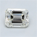 0.46 quilates, diamante esmeralda con muy buen corte, color F, claridad VS1 y certificado por EGL