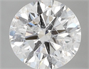 Natural Diamond 0.80 Carats, Round with Excellent Cut, E Color, I1 Clarity and Certified by IGI