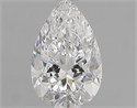 Diamante Natural 0.50 quilates, De pera , Color D, claridad SI1 y certificado GIA
