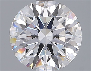 Picture of Lab Grown Diamond 2.03 Carats, Round with Ideal Cut, E Color, VVS2 Clarity and Certified by IGI